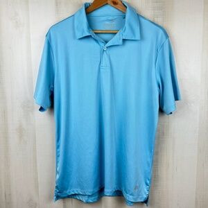 Trunks Surf & Swim Co. Sky Blue Short Sleeve UPF 50+ Performance Polo Sz Medium